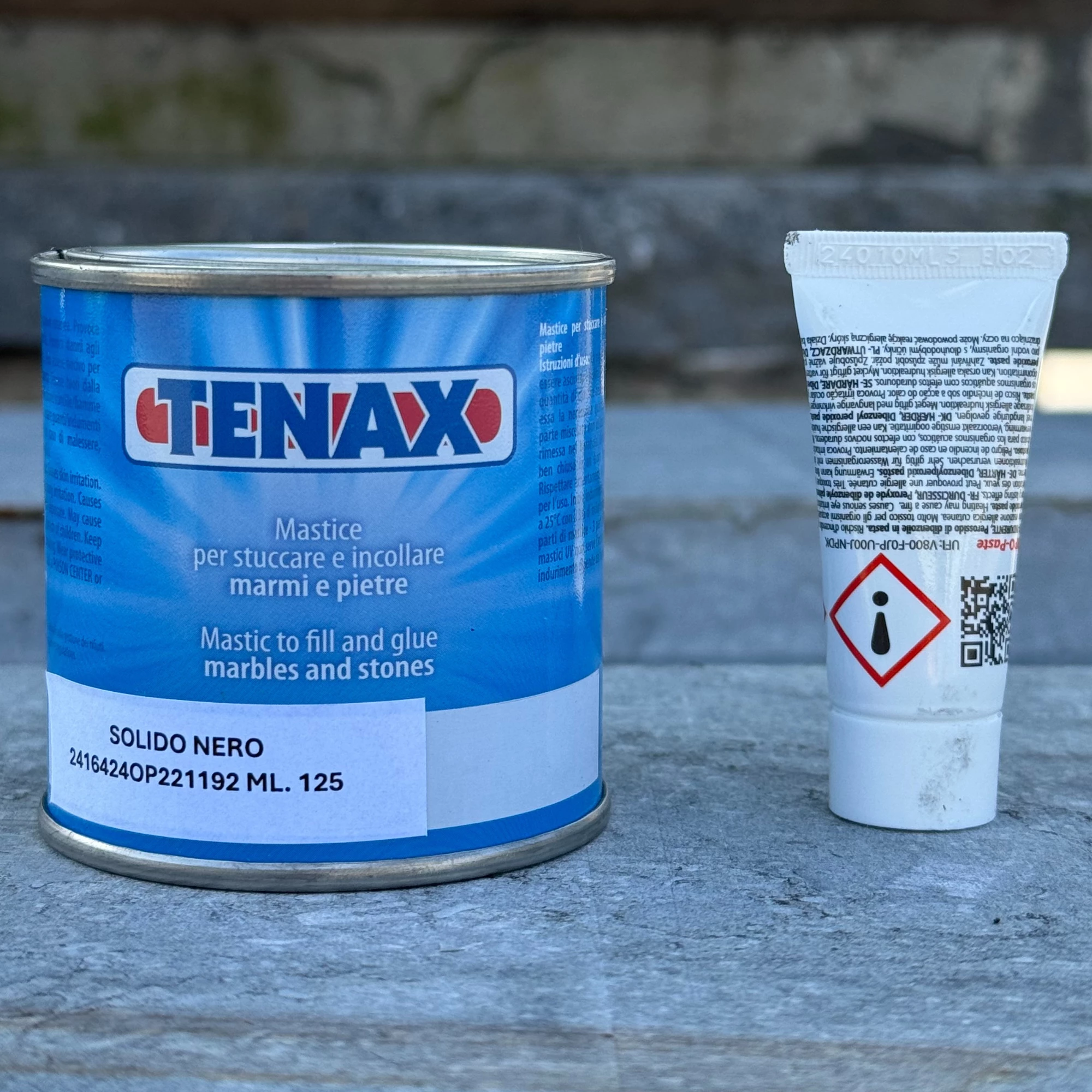 tenax Tenax Solido Nero - Zwart 2 componenten steenlijm - 125 ml (43)