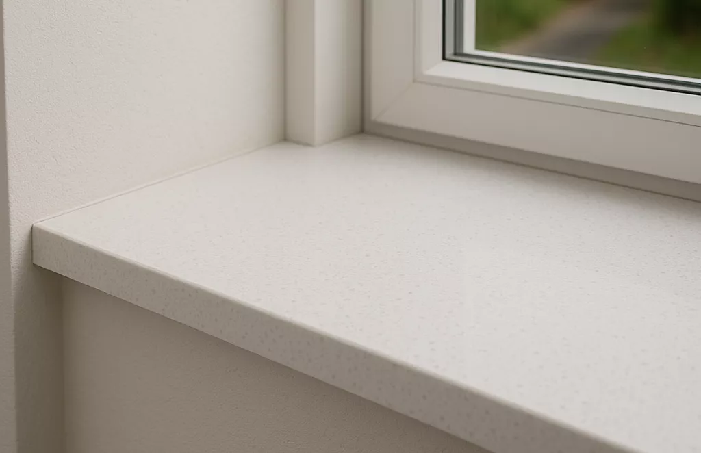 Marmercomposiet Bianco C Vensterbank - Natuursteenshop